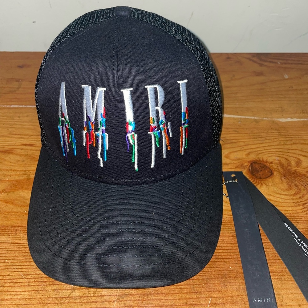 AMIRI Embroidered Paint Drip Core Logo Cap